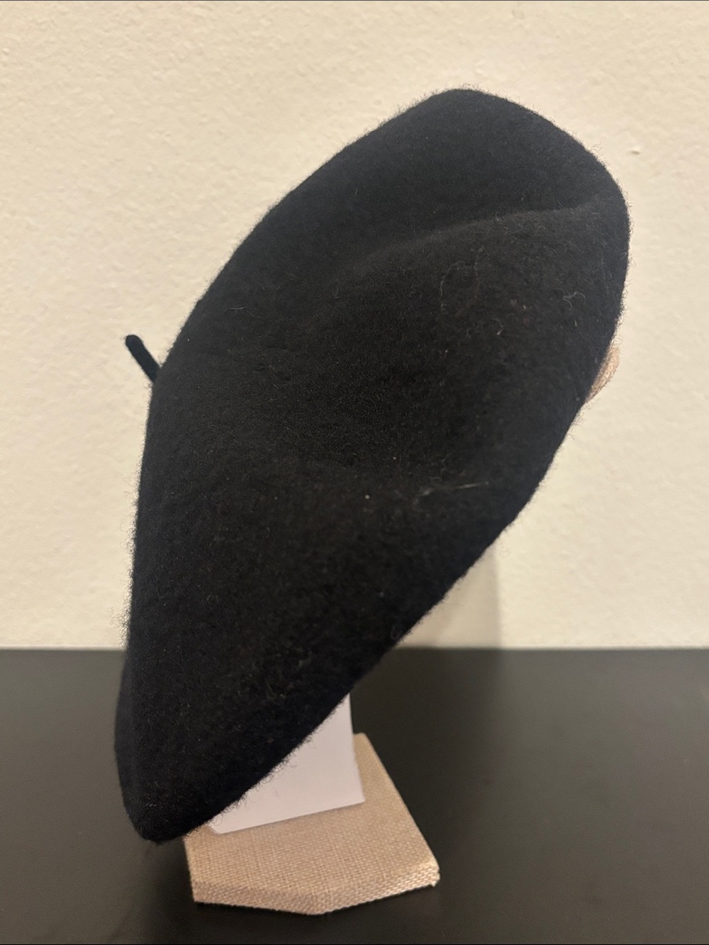 Classic 100% Wool Black French Beret